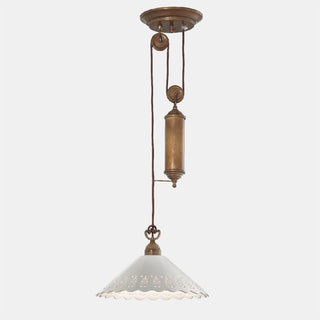 Il Fanale Fior Di Pizzo Saliscendi Con Metallo pendant lamp - Buy now on ShopDecor - Discover the best products by IL FANALE design