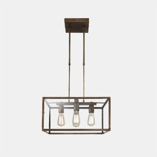 Il Fanale London Sospensione Quadrata 50x50 cm 4 Luci pendant lamp - Buy now on ShopDecor - Discover the best products by IL FANALE design