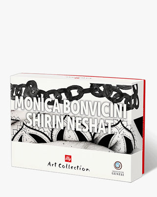 Illy Art Collection Genesi set 2 espresso coffee cups designed by Monica Bonvicini & Shirin Neshat - Buy now on ShopDecor - Discover the best products by ILLY design