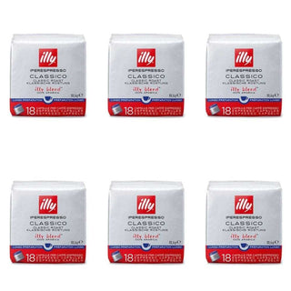 Illy set 6 packs iperespresso capsules coffee long classic roast 18 pz. - Buy now on ShopDecor - Discover the best products by ILLY design