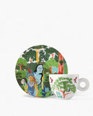 Illy Art Collection Biennale 2024 set 2 cappuccino cups - Aycoobo & Rember Yahuarcani - Buy now on ShopDecor - Discover the best products by ILLY design