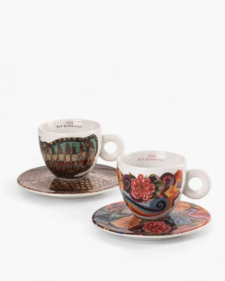 Illy Art Collection Biennale 2024 set 2 cappuccino cups - MAHKU & Paula Nicho - Buy now on ShopDecor - Discover the best products by ILLY design