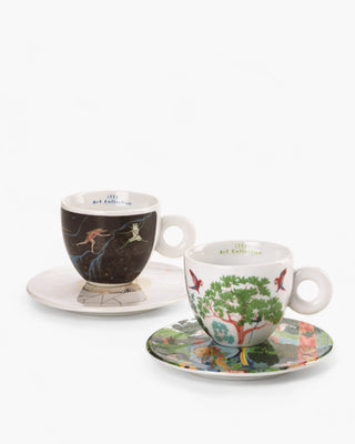 Illy Art Collection Biennale 2024 set 2 cappuccino cups - Aycoobo & Rember Yahuarcani - Buy now on ShopDecor - Discover the best products by ILLY design