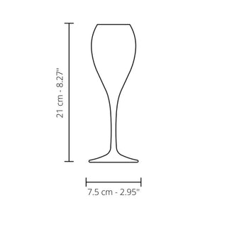 Italesse Air Beach Flute set 6 stemmed glasses cc. 200 in clear tritan - Buy now on ShopDecor - Discover the best products by ITALESSE design