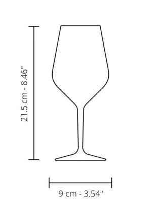 Italesse Air Beach Wine set 6 wine glasses cc. 475 in tritan