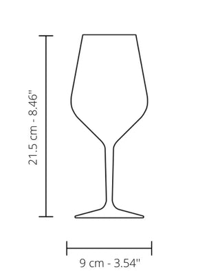 Italesse Air Beach Wine set 6 wine glasses cc. 475 in tritan