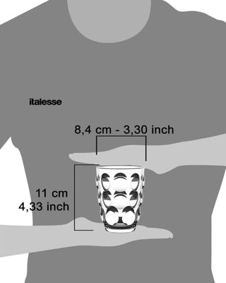 Italesse Bolle Beach Tumbler set 6 cc. 350 in clear polycarbonate