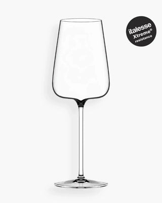 Italesse Etoilé Blanc 套裝 6 個白葡萄酒高腳杯 cc。 570 透明玻璃