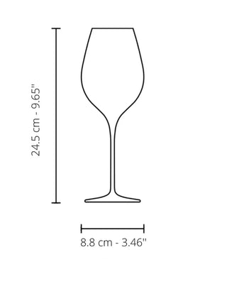 Italesse Masterclass 48 set 6 stemmed champagne glasses cc. 480 in clear glass