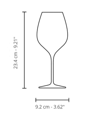 Italesse Masterclass 50 set 6 stemmed champagne glasses cc. 520 in clear glass