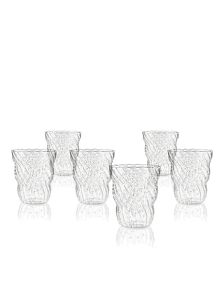 Italesse Pua Tumbler set 6 cc. 370 in clear glass