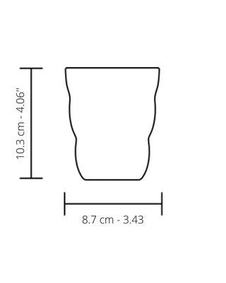 Italesse Pua Tumbler set 6 cc. 370 in clear glass