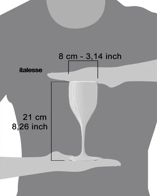 Italesse Sunlight Beach 套裝 6 件酒杯 cc。 330聚碳酸酯