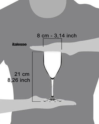 Italesse Sunlight Beach 套裝 6 件酒杯 cc。 330聚碳酸酯