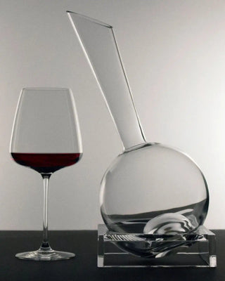 Italesse Vinocchio Decanter cc. 1500 with base in clear glass