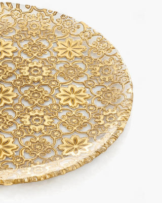 Ivv Arabesque gold leaf plate37 cm - 14.6 in - Buy now on ShopDecor - Discover the best products by IVV design