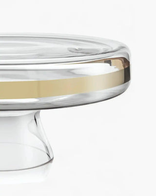 Ivv Avenue Gold glass cake stand with gold band - Buy now on ShopDecor - Discover the best products by IVV design