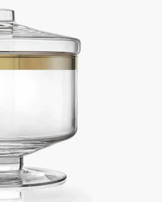 Ivv Avenue Gold glass jar with gold band and lid - Buy now on ShopDecor - Discover the best products by IVV design
