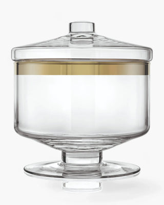 Ivv Avenue Gold jar with lid gold band h 20.5 cm - h 8.08 in - Buy now on ShopDecor - Discover the best products by IVV design