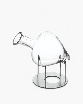 Ivv cantico la Sposa decanter in clear glass with metal stand 0.75 lt - 25.3 oz - Buy now on ShopDecor - Discover the best products by IVV design