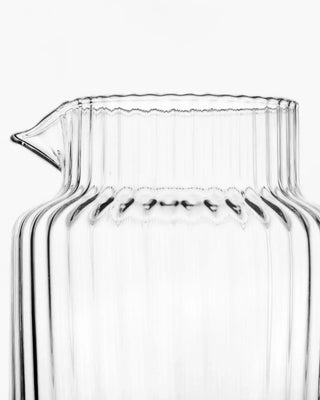 Ivv Dudu da pticher with handle in optic clear glass 1.25 l - 42.27 oz - Buy now on ShopDecor - Discover the best products by IVV design