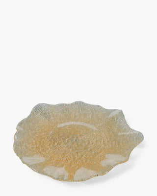 Ivv Folies glass plate gold glitter ø 37 cm - Buy now on ShopDecor - Discover the best products by IVV design