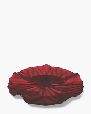 Ivv Magnolia glass dish Burgundy ø 37 cm - Buy now on ShopDecor - Discover the best products by IVV design