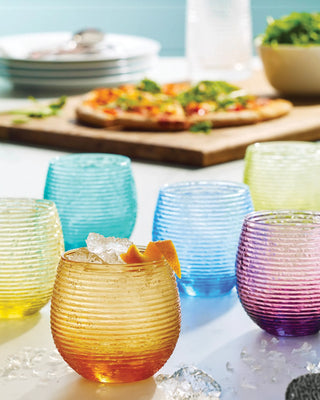 Ivv Multicolor set 6 tumblers in glass 250 ml - 8.5 oz - Buy now on ShopDecor - Discover the best products by IVV design