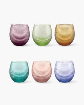 Ivv Multicolor set 6 tumblers in glass 250 ml - 8.5 oz Multicolour - Buy now on ShopDecor - Discover the best products by IVV design