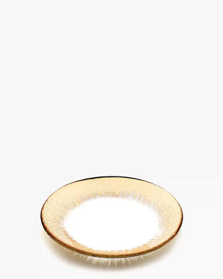 Ivv Orizzonte glass plate with gold decoration ø 28 cm - Buy now on ShopDecor - Discover the best products by IVV design