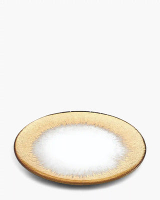 Ivv Orizzonte glass plate with gold decoration ø 37 cm - Buy now on ShopDecor - Discover the best products by IVV design