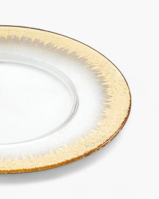Ivv Orizzonte glass underplate with gold decoration - Buy now on ShopDecor - Discover the best products by IVV design