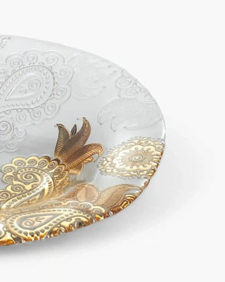Ivv Pashmina glass bowl with gold decoration - Buy now on ShopDecor - Discover the best products by IVV design