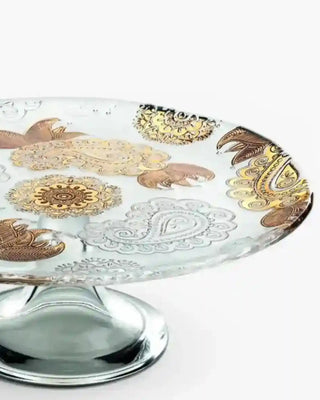 Ivv Pashmina glass cake stand with gold decoration - Buy now on ShopDecor - Discover the best products by IVV design