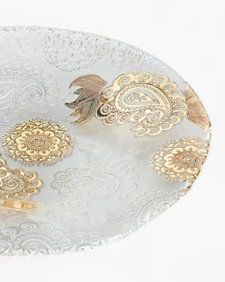 Ivv Pashmina glass centerpiece with gold decoration - Buy now on ShopDecor - Discover the best products by IVV design