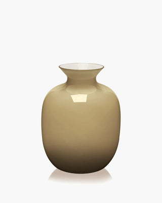Ivv Rialto glass vase with milk white interior