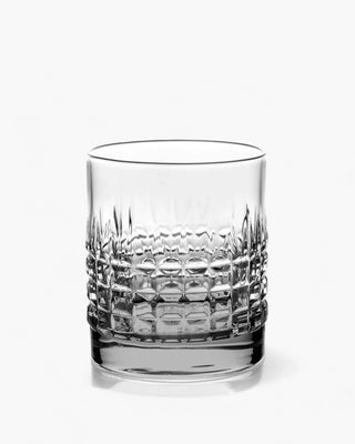 Ivv Shake & Stir set 4 glass tumblers square pattern