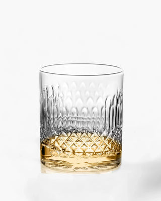 Ivv Shake & Stir set 4 glass tumblers diamond pattern
