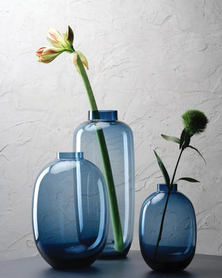 Ivv Silhouette vase in blue colored glass - Buy now on ShopDecor - Discover the best products by IVV design