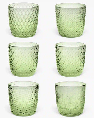 Ivv Sixties set 6 glass tumblers Acid green - Buy now on ShopDecor - Discover the best products by IVV design