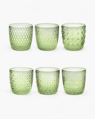 Ivv Sixties set 6 tumblers in glass 310 ml - 10.49 oz Acid green - Buy now on ShopDecor - Discover the best products by IVV design