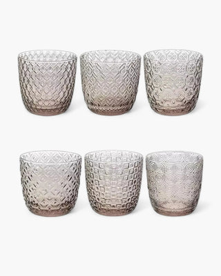 Ivv Sixties set 6 tumblers in glass 310 ml - 10.49 oz Dove grey - Buy now on ShopDecor - Discover the best products by IVV design