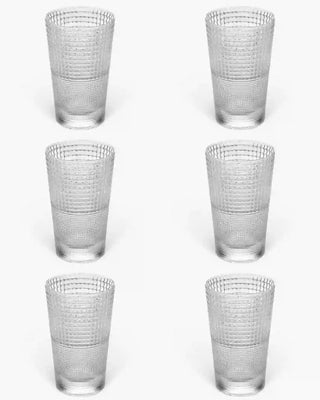 Ivv Speedy Set 6 tall glass tumblers Transparent - Buy now on ShopDecor - Discover the best products by IVV design