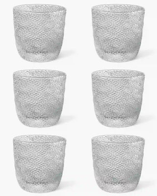 Ivv Tricot set 6 glass tumblers Transparent - Buy now on ShopDecor - Discover the best products by IVV design