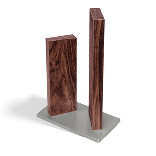 Kai Shun Stonehenge magnetic knife block Kai Walnut Stainless steel 4 knives - Buy now on ShopDecor - Discover the best products by KAI design