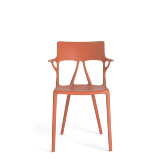 Kartell A.I. chair for indoor/outdoor use Kartell Orange AR - Buy now on ShopDecor - Discover the best products by KARTELL design