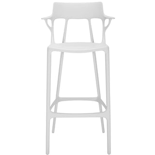 Kartell A.I. stool with seat h. 75 cm. for indoor/outdoor use Kartell White BI - Buy now on ShopDecor - Discover the best products by KARTELL design