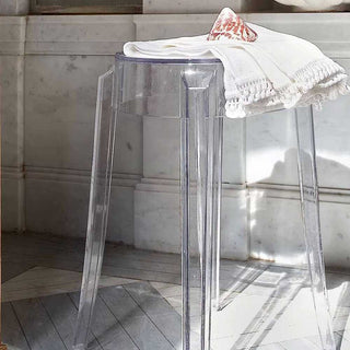 Kartell Charles Ghost stool H. 46 cm. - Buy now on ShopDecor - Discover the best products by KARTELL design