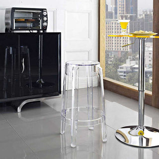 Kartell Charles Ghost stool H. 65 cm. - Buy now on ShopDecor - Discover the best products by KARTELL design