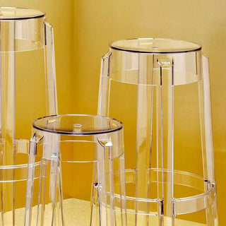 Kartell Charles Ghost stool H. 75 cm. - Buy now on ShopDecor - Discover the best products by KARTELL design